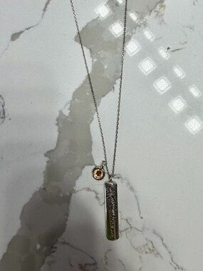 Brighton Silver Tone Pendant Necklace with Charm